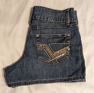 L.A. Blues Women's Denim Jean Shorts, Blue, Size 12